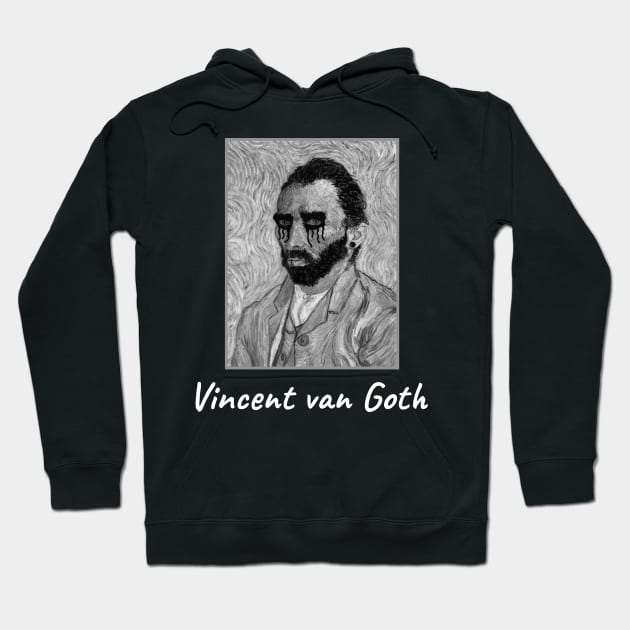 Goth Van Gogh Hoodie by sqwear